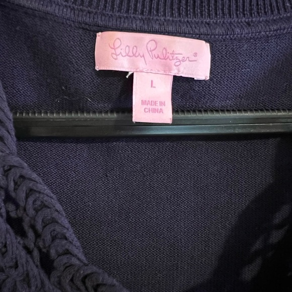 LILLY PULITZER • JAMIE BATTENBURG • CROCHET TOP - Picture 6 of 7